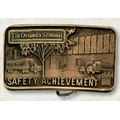 Cast Lost Wax Belt Buckle w/ Sandblasted & Polished Finish (3 1/2"x2 1/4")